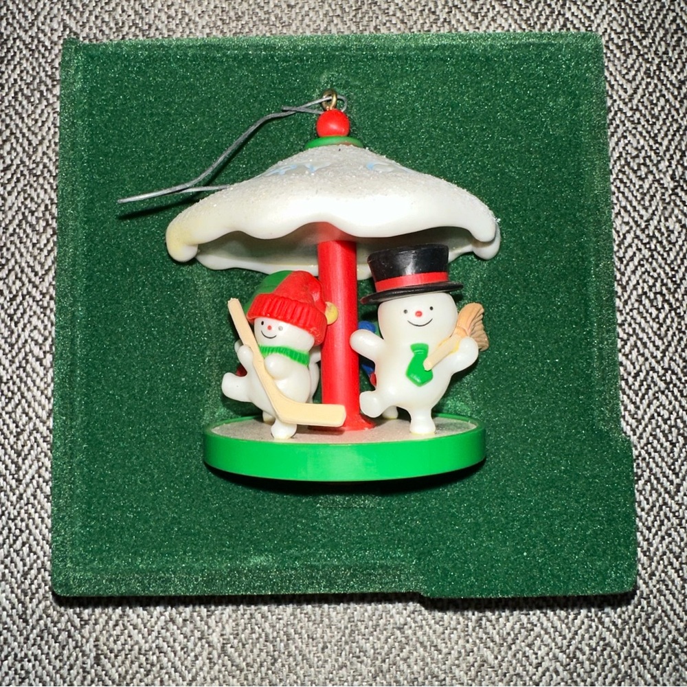 Hallmark, Carousel #5, Snowman, Vintage 1982, Keepsake Ornament, QX4783 RARE HTF